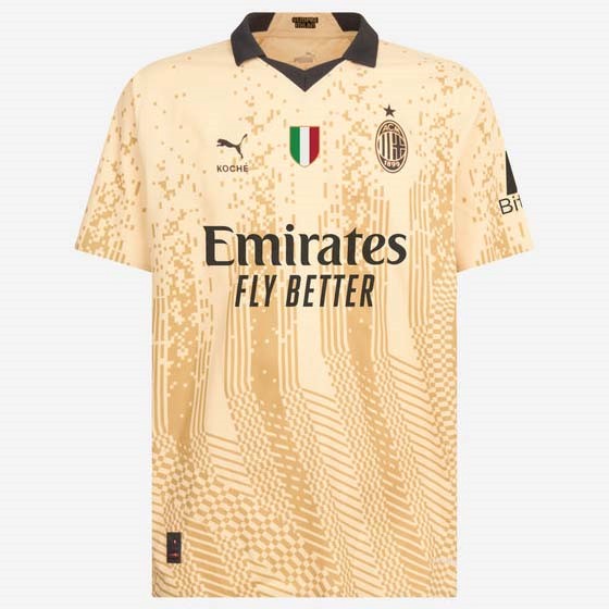 Tailandia Camiseta AC Milan 4th 2022-2023 Amarillo